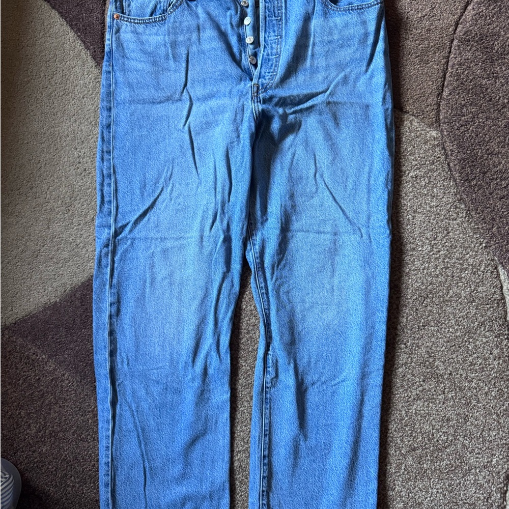 Levi’s soft Ribcage Straight Leg jeans